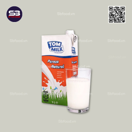 Sữa tươi nguyên chất tiệt trùng TOM MILK hộp 1 lít