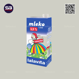 Sữa tươi tiệt trùng Mleko Lalavita 3.5% hộp 1 lít