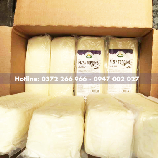 Phô mai Arla Pro Pizza Topping khối 2,3kg