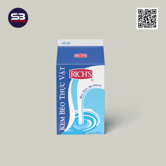 Kem Béo Thực Vật Rich's Lùn hộp 454g
