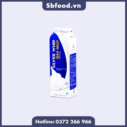 Kem Silver Whip giảm ngọt Nhất Hương hộp 1kg