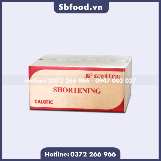Mỡ trừu Shortening Calofic Cái Lân  thùng carton 25kg