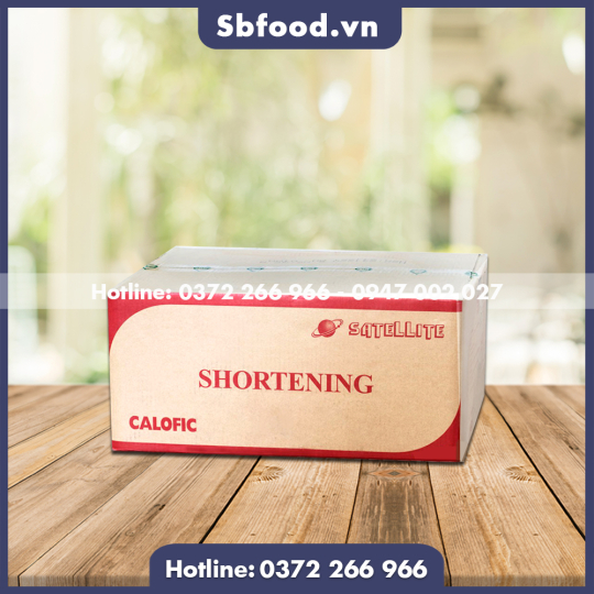 Mỡ trừu Shortening Calofic Cái Lân  thùng carton 25kg