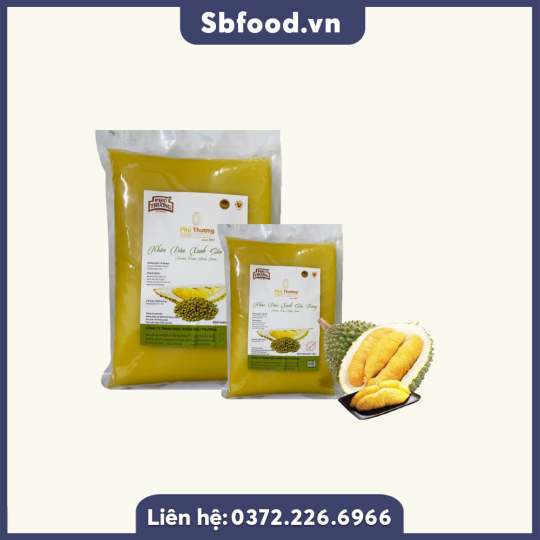 Nhân đậu xanh sầu riêng Phú Thương gói 1kg