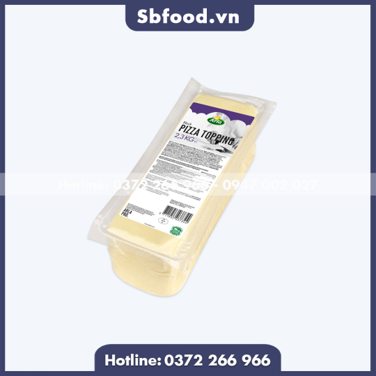 Phô mai Arla Pro Pizza Topping khối 2,3kg