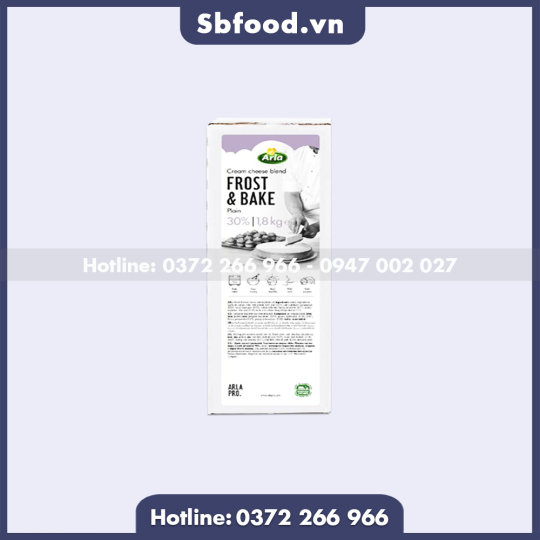 Phô mai kem Arla Pro Frost & Bake Blended 30%  béo hộp 1,8kg