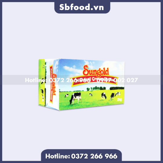Phô mai kem cream cheese Sun Gold khối 2kg