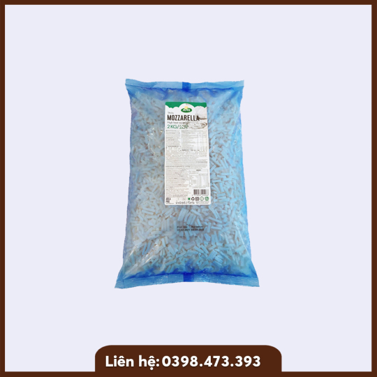 Phô Mai Sợi Mozzarella Arla Pro gói 2kg