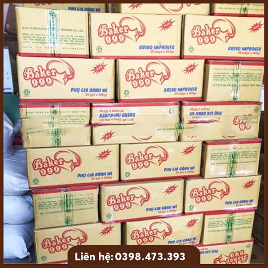 Phụ gia làm bánh mì ngọt Baker 999 gói 500g 