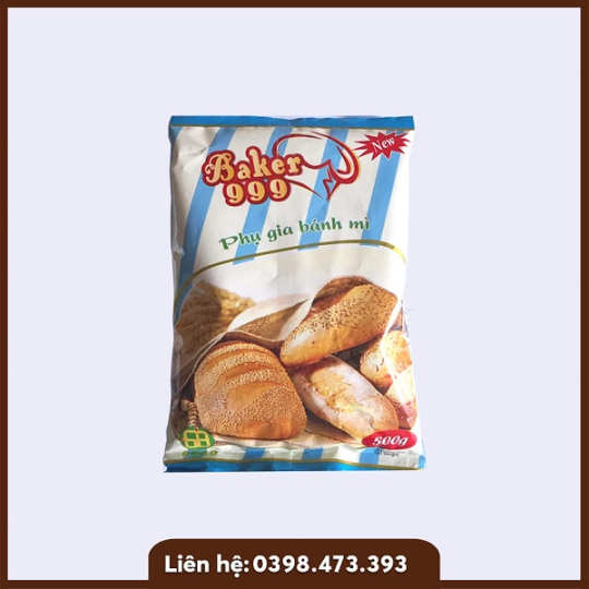 Phụ gia làm bánh mì ngọt Baker 999 gói 500g 