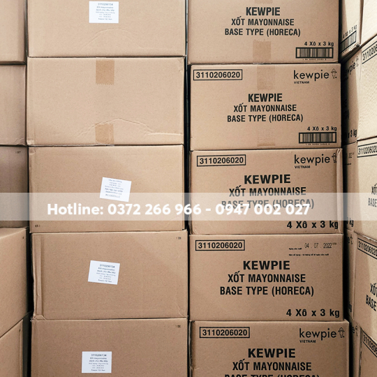 Xốt Mayonnaise Kewpie thùng nhựa 3kg